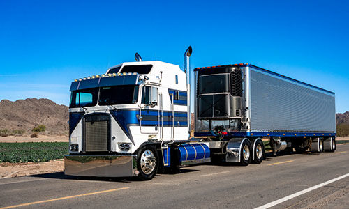 '70s cabover semi truck